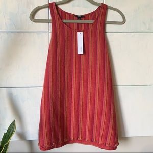 🆕 Anthro DREW red and pink tank